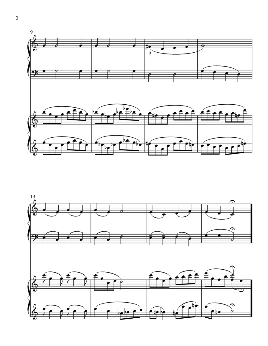 8 EASY PIANO DUETS Easy Piano scores gallery preview page 4