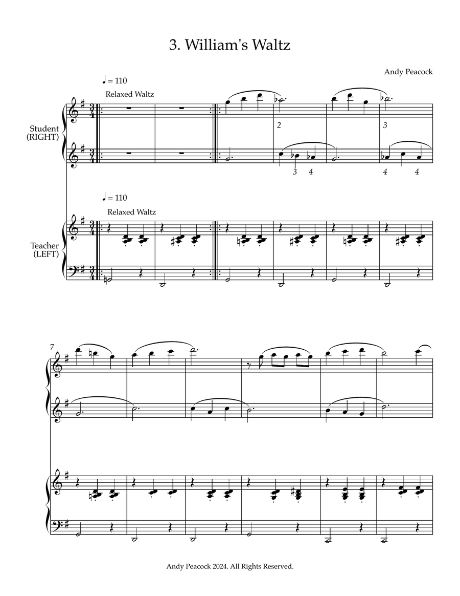 8 EASY PIANO DUETS Easy Piano scores gallery preview page 5