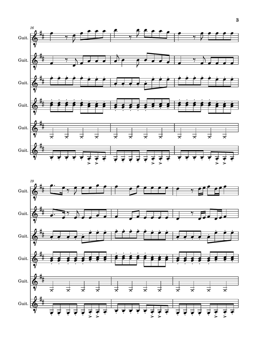 Something Just Like This Something Just Like This Guitar Ensemble scores gallery preview page 3