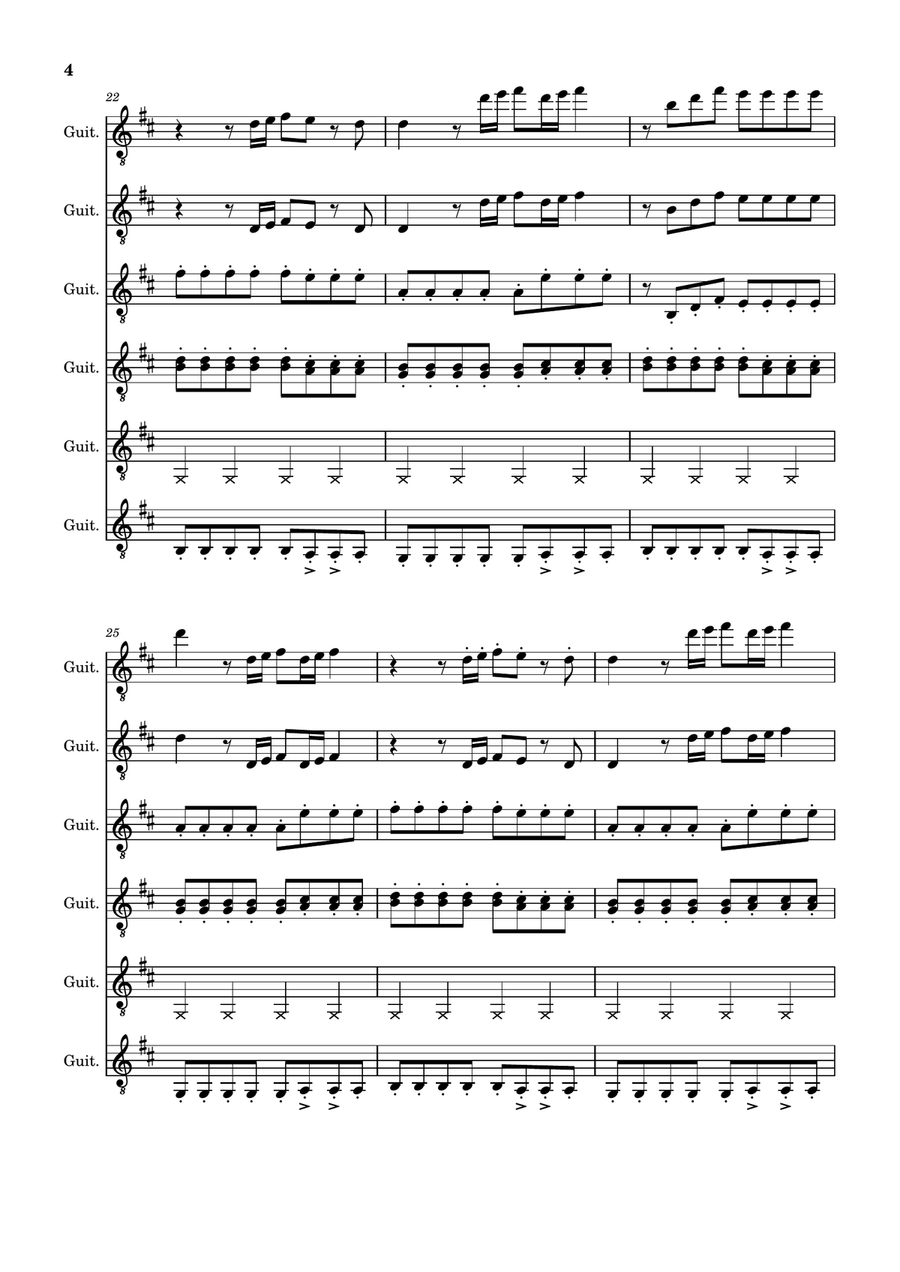 Something Just Like This Something Just Like This Guitar Ensemble scores gallery preview page 4