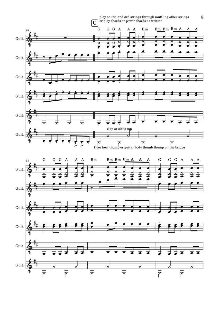 Something Just Like This Something Just Like This Guitar Ensemble scores gallery preview page 5