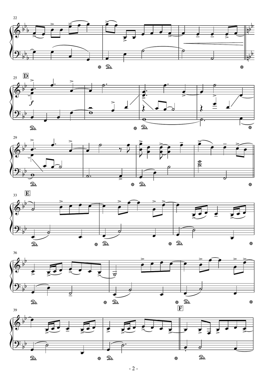 Tell Me It's You Easy Piano scores gallery preview page 2