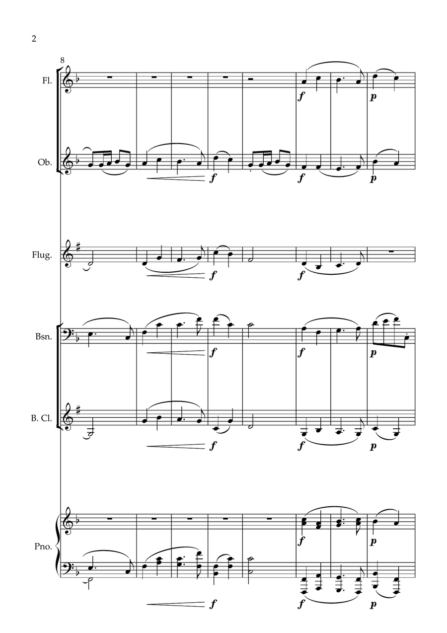 Symphony No. 6 - Pastorale Small Ensemble scores gallery preview page 2