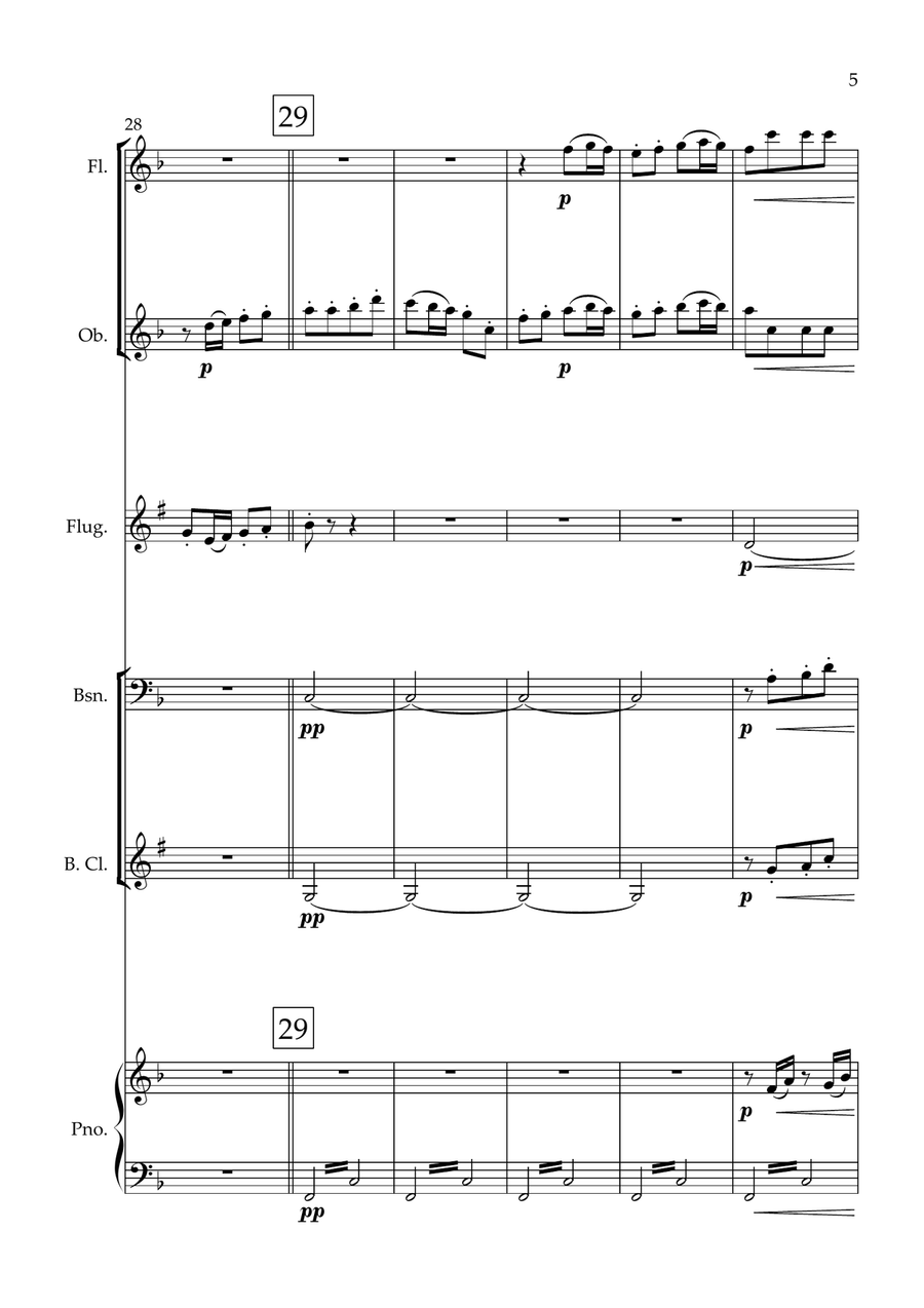 Symphony No. 6 - Pastorale Small Ensemble scores gallery preview page 5