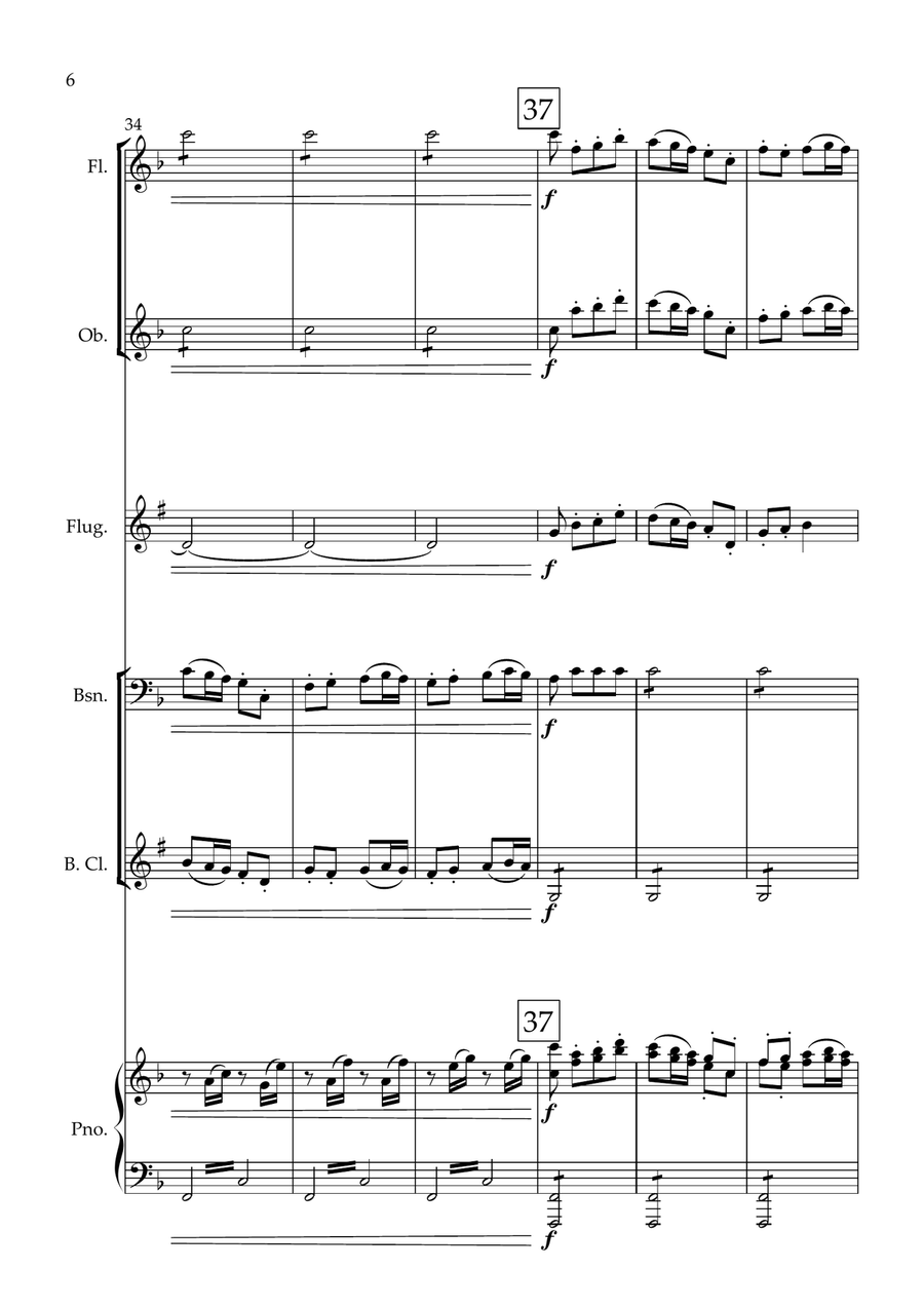 Symphony No. 6 - Pastorale Small Ensemble scores gallery preview page 6