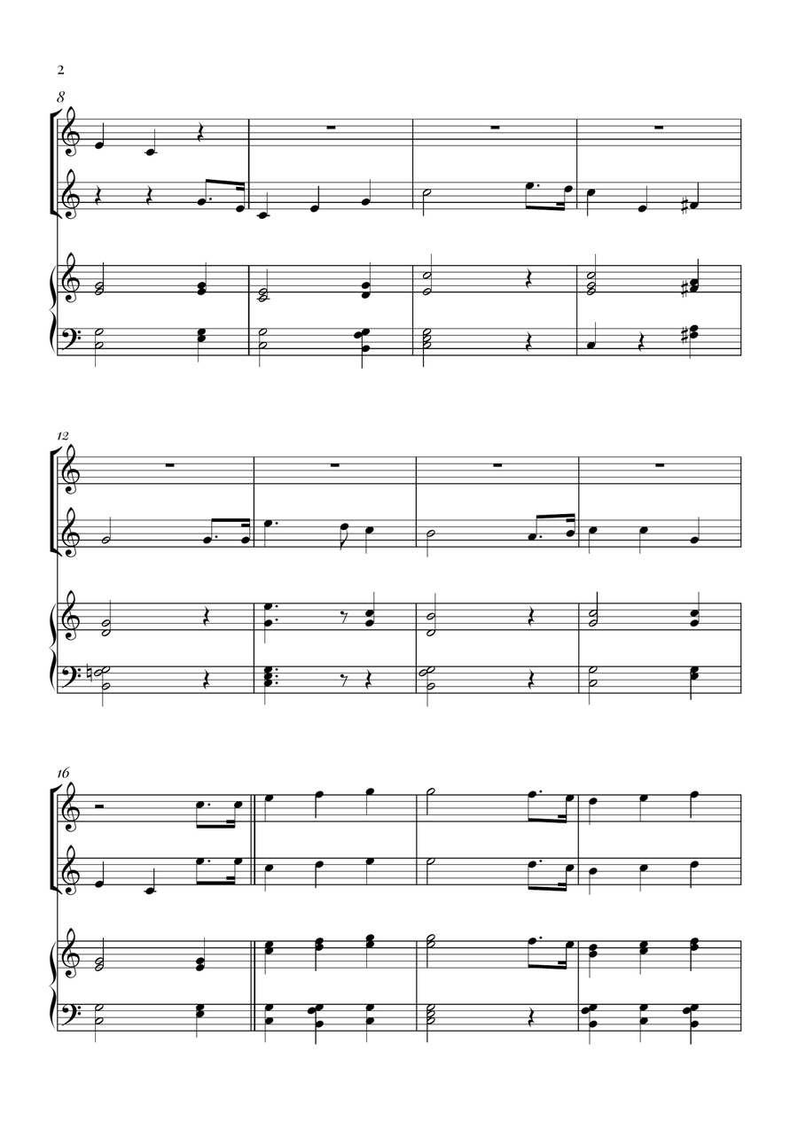 Star Spangled Banner Woodwind Duet scores gallery preview page 2