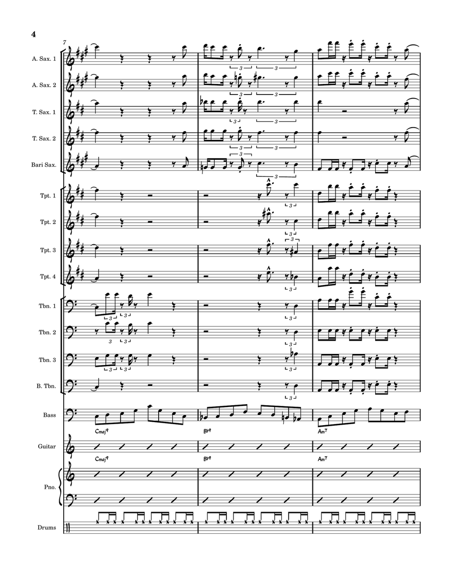 Remember Me Jazz Ensemble scores gallery preview page 4