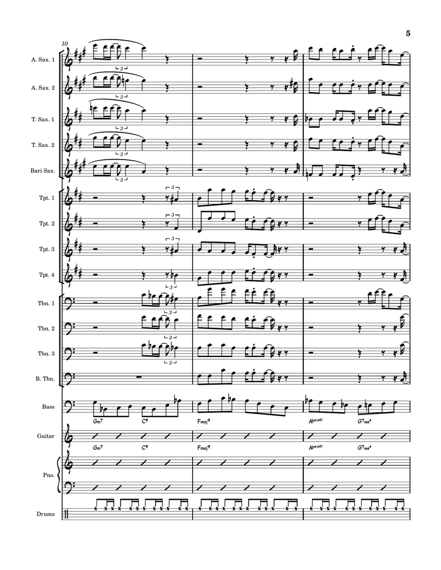 Remember Me Jazz Ensemble scores gallery preview page 5