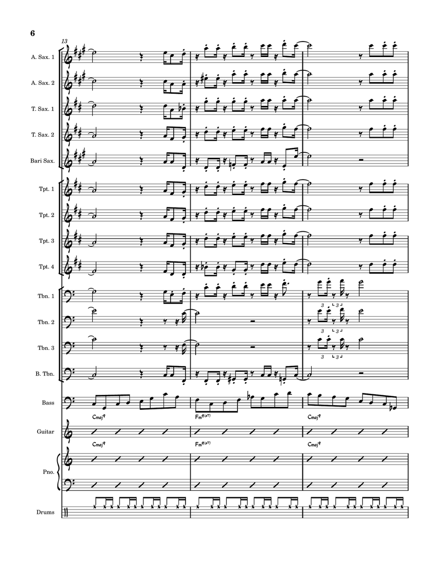 Remember Me Jazz Ensemble scores gallery preview page 6