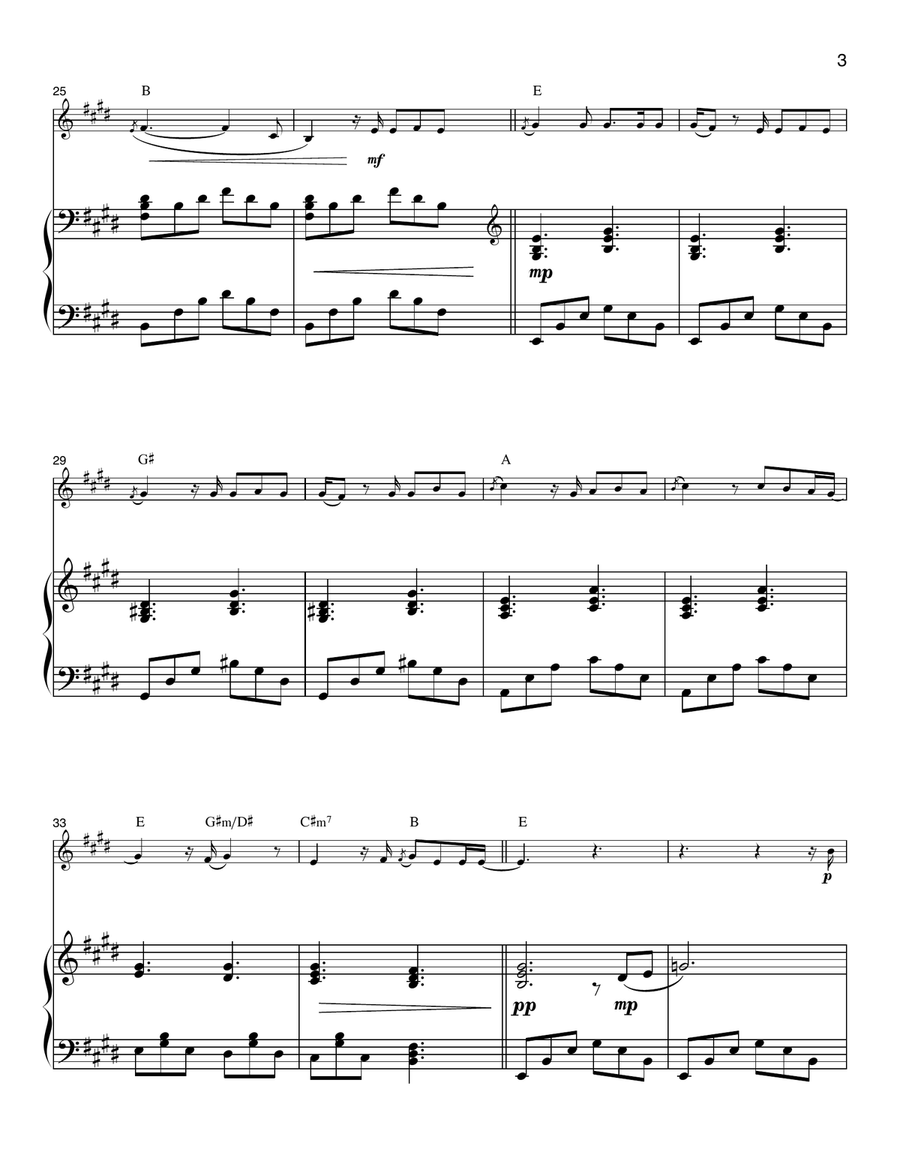 Picture You Picture You Violin Solo scores gallery preview page 3