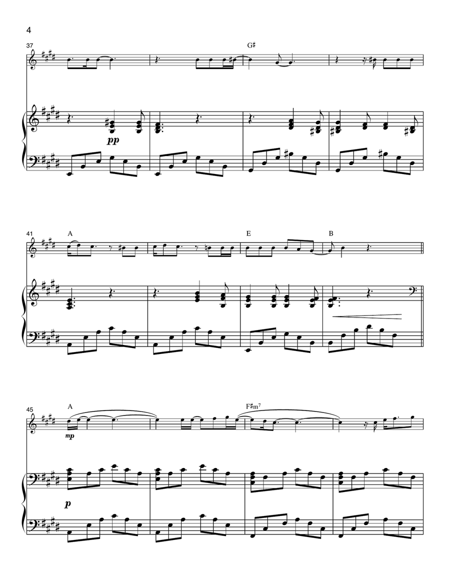 Picture You Picture You Violin Solo scores gallery preview page 4
