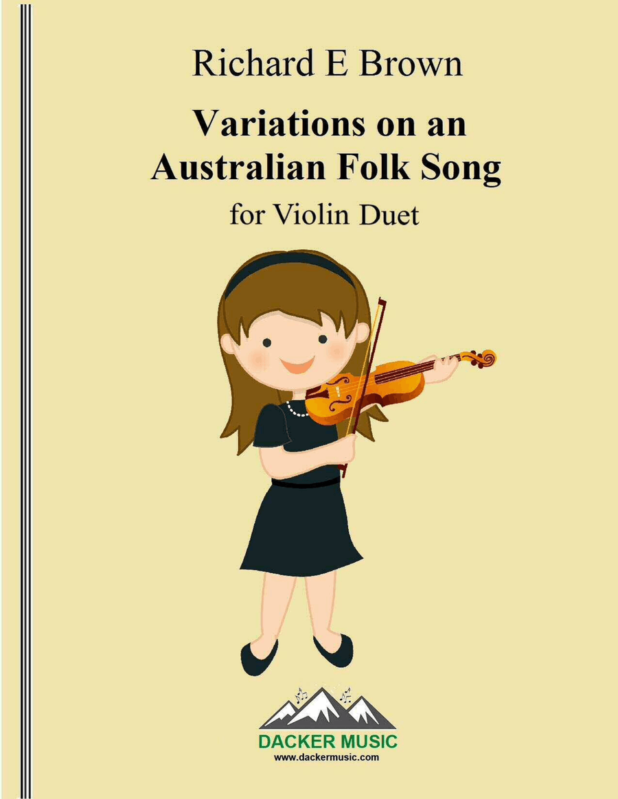 Variations on an Australian Folk Song String Duet scores gallery preview page 1