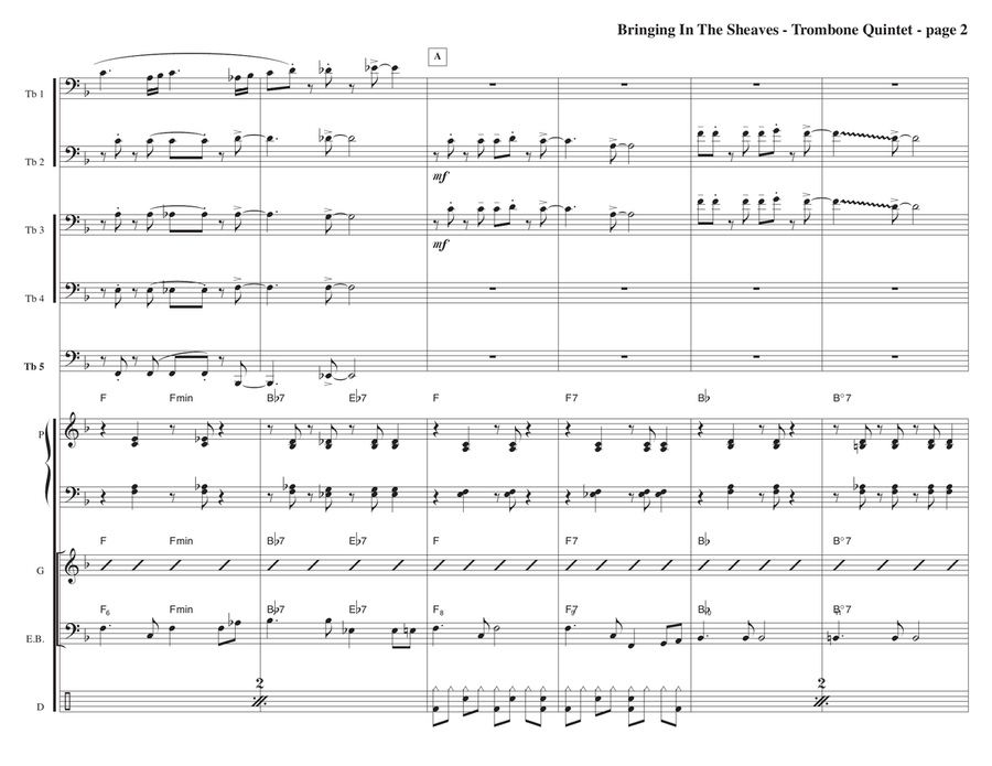 Bringing In The Sheaves Bringing In The Sheaves Jazz Ensemble scores gallery preview page 2