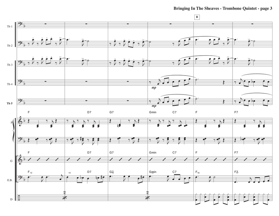 Bringing In The Sheaves Bringing In The Sheaves Jazz Ensemble scores gallery preview page 3