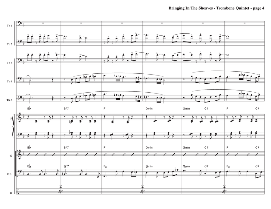 Bringing In The Sheaves Bringing In The Sheaves Jazz Ensemble scores gallery preview page 4