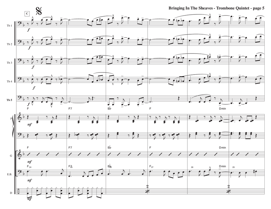 Bringing In The Sheaves Bringing In The Sheaves Jazz Ensemble scores gallery preview page 5