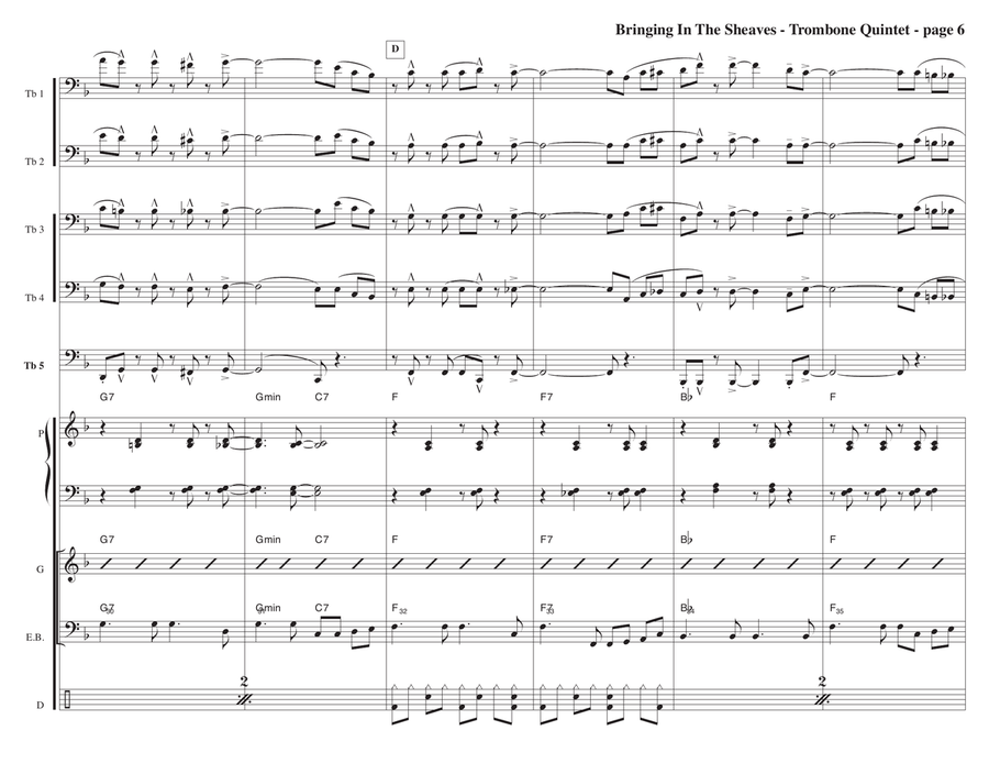 Bringing In The Sheaves Bringing In The Sheaves Jazz Ensemble scores gallery preview page 6