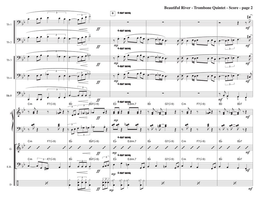 Shall We Gather At The River Jazz Ensemble scores gallery preview page 2