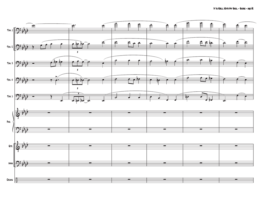 It is Well With My Sould It is Well With My Sould Jazz Ensemble scores gallery preview page 2
