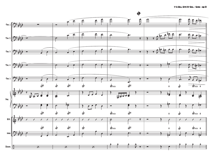 It is Well With My Sould It is Well With My Sould Jazz Ensemble scores gallery preview page 4