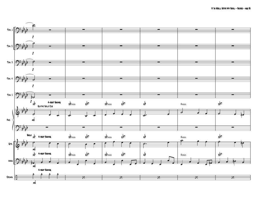 It is Well With My Sould It is Well With My Sould Jazz Ensemble scores gallery preview page 5