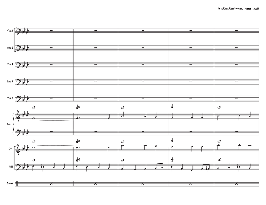 It is Well With My Sould It is Well With My Sould Jazz Ensemble scores gallery preview page 6