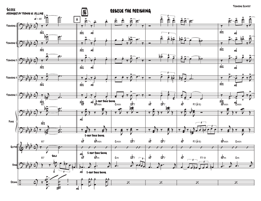 Rescue The Perishing Rescue The Perishing Jazz Ensemble scores gallery preview page 1