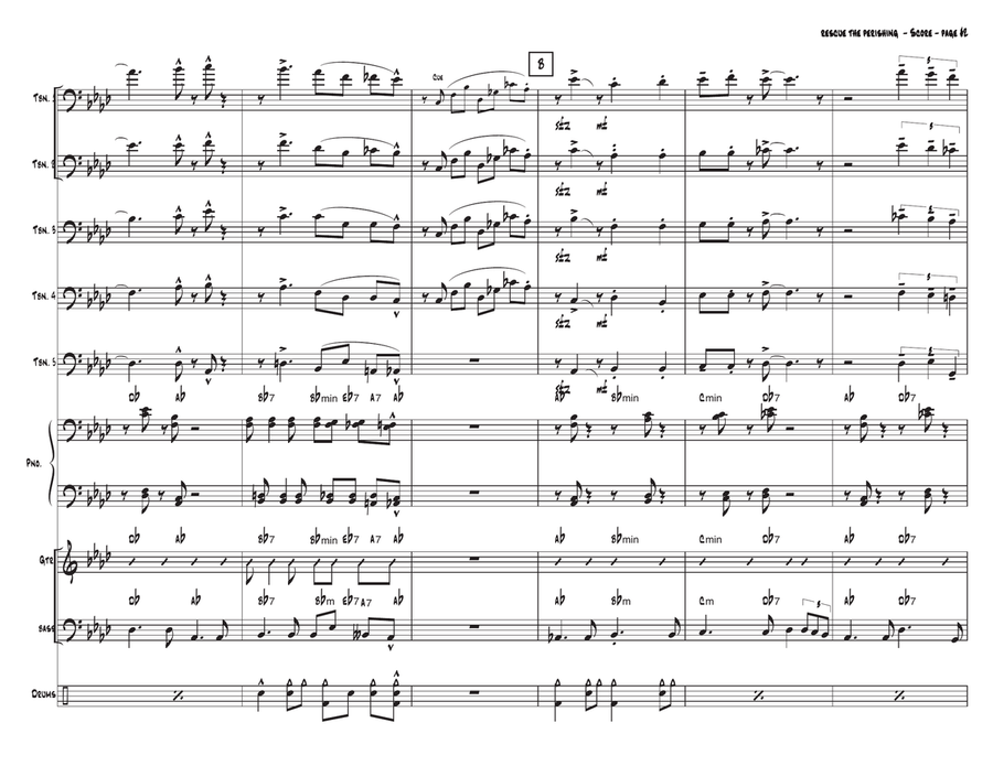 Rescue The Perishing Rescue The Perishing Jazz Ensemble scores gallery preview page 2