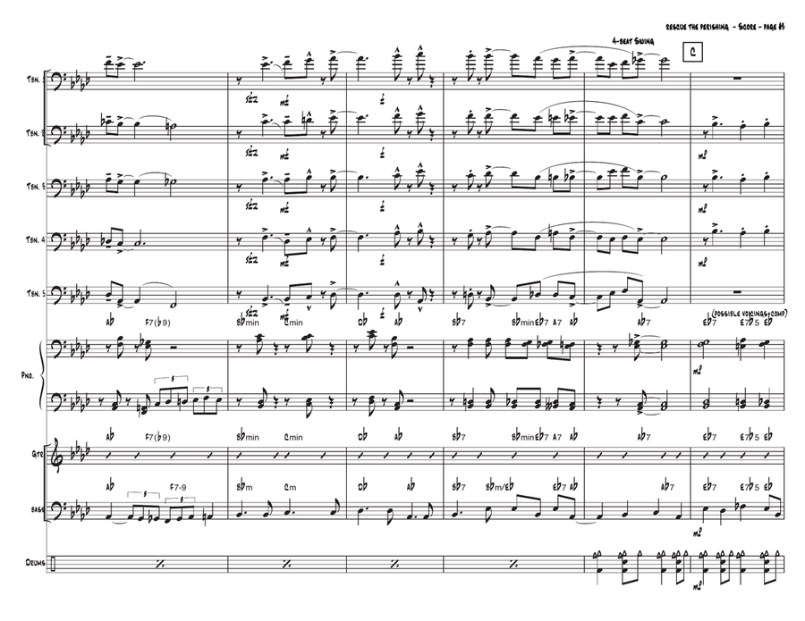 Rescue The Perishing Rescue The Perishing Jazz Ensemble scores gallery preview page 3