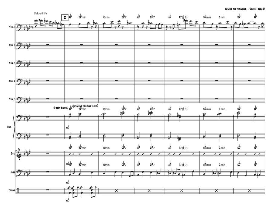 Rescue The Perishing Rescue The Perishing Jazz Ensemble scores gallery preview page 5