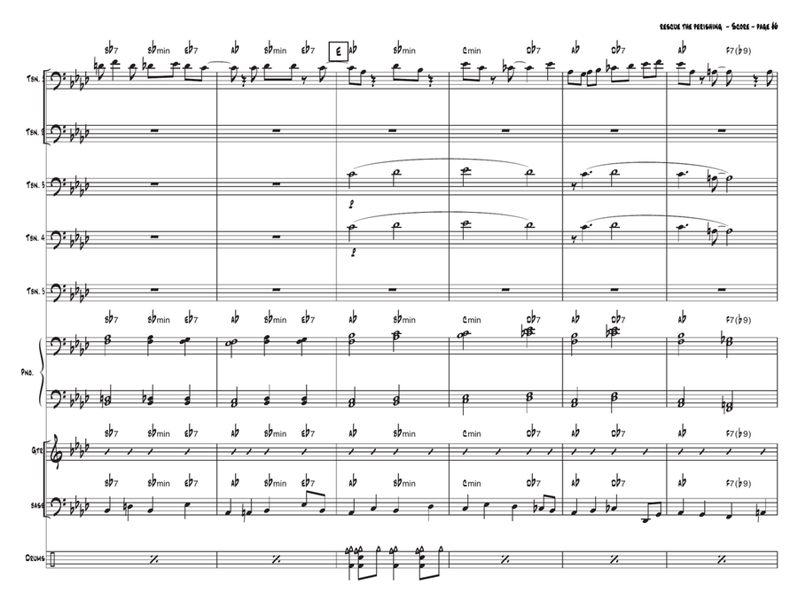 Rescue The Perishing Rescue The Perishing Jazz Ensemble scores gallery preview page 6