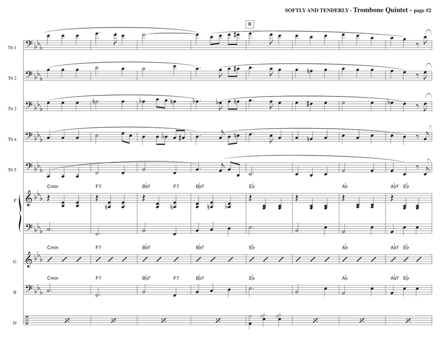 Softly And Tenderly Softly And Tenderly Jazz Ensemble scores gallery preview page 2