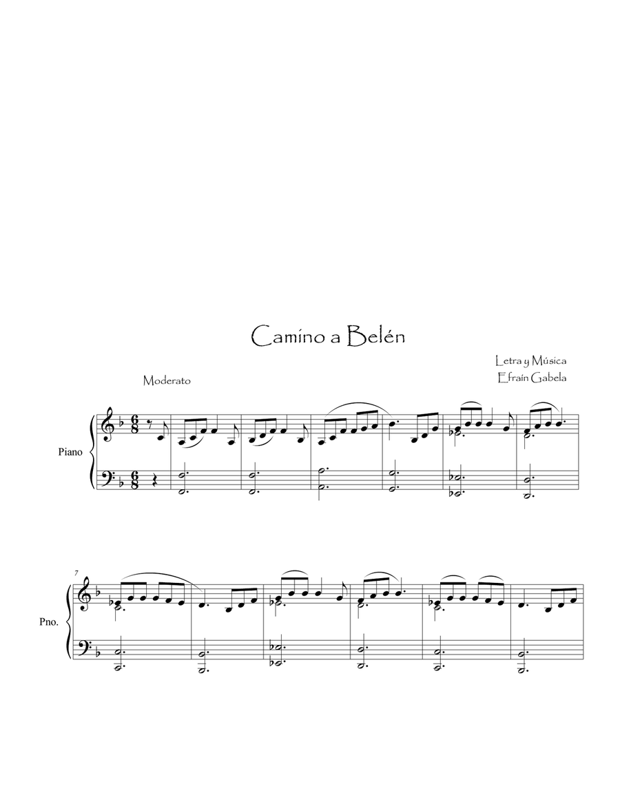 Camino a Belén Camino a Belén 2-Part scores gallery preview page 1