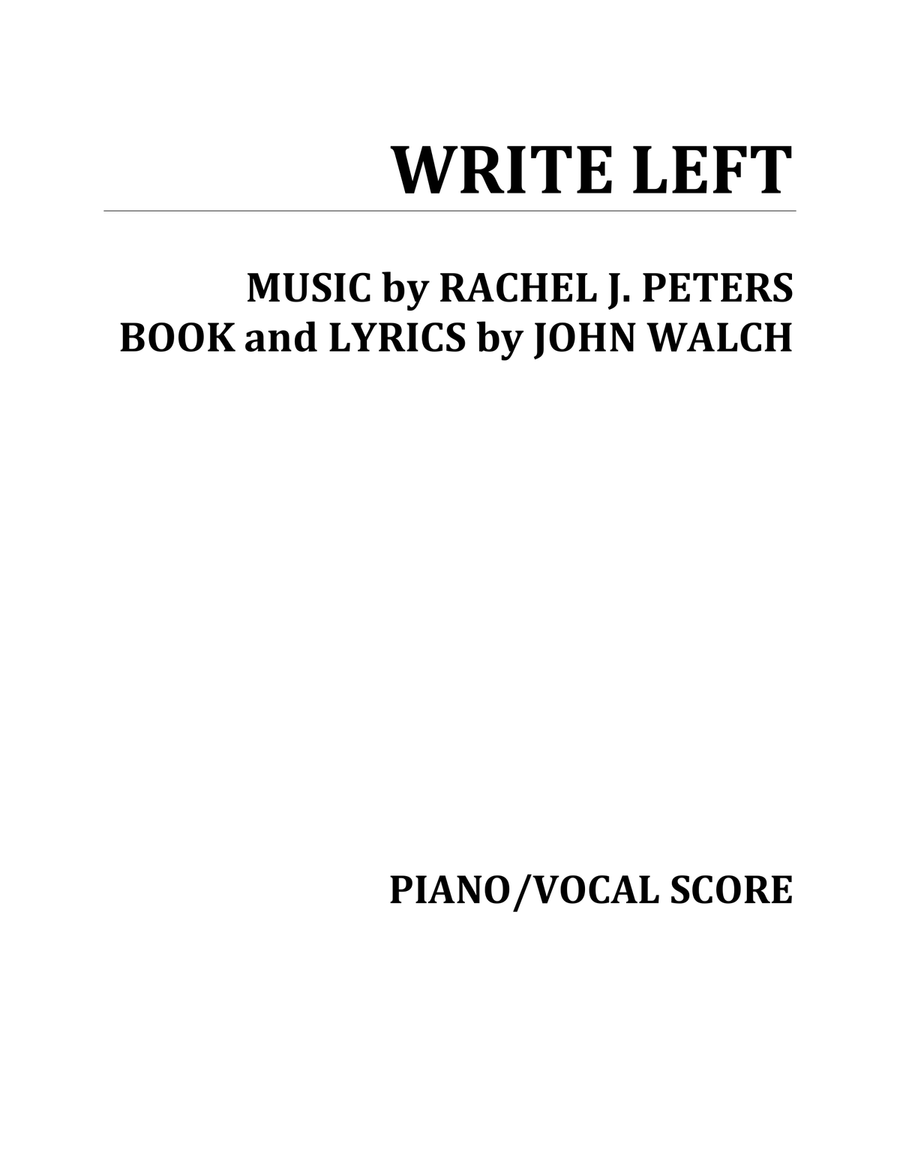 Write Left Piano/Vocal Score Piano, Vocal scores gallery preview page 2