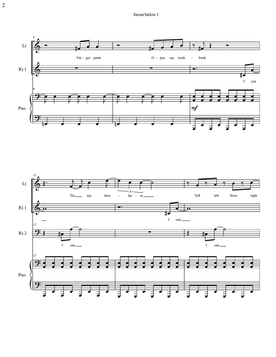 Write Left Piano/Vocal Score Piano, Vocal scores gallery preview page 5