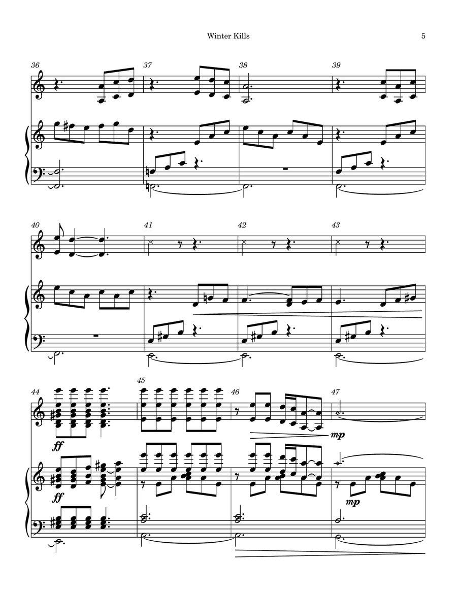 Winter Kills Handbell Choir scores gallery preview page 5