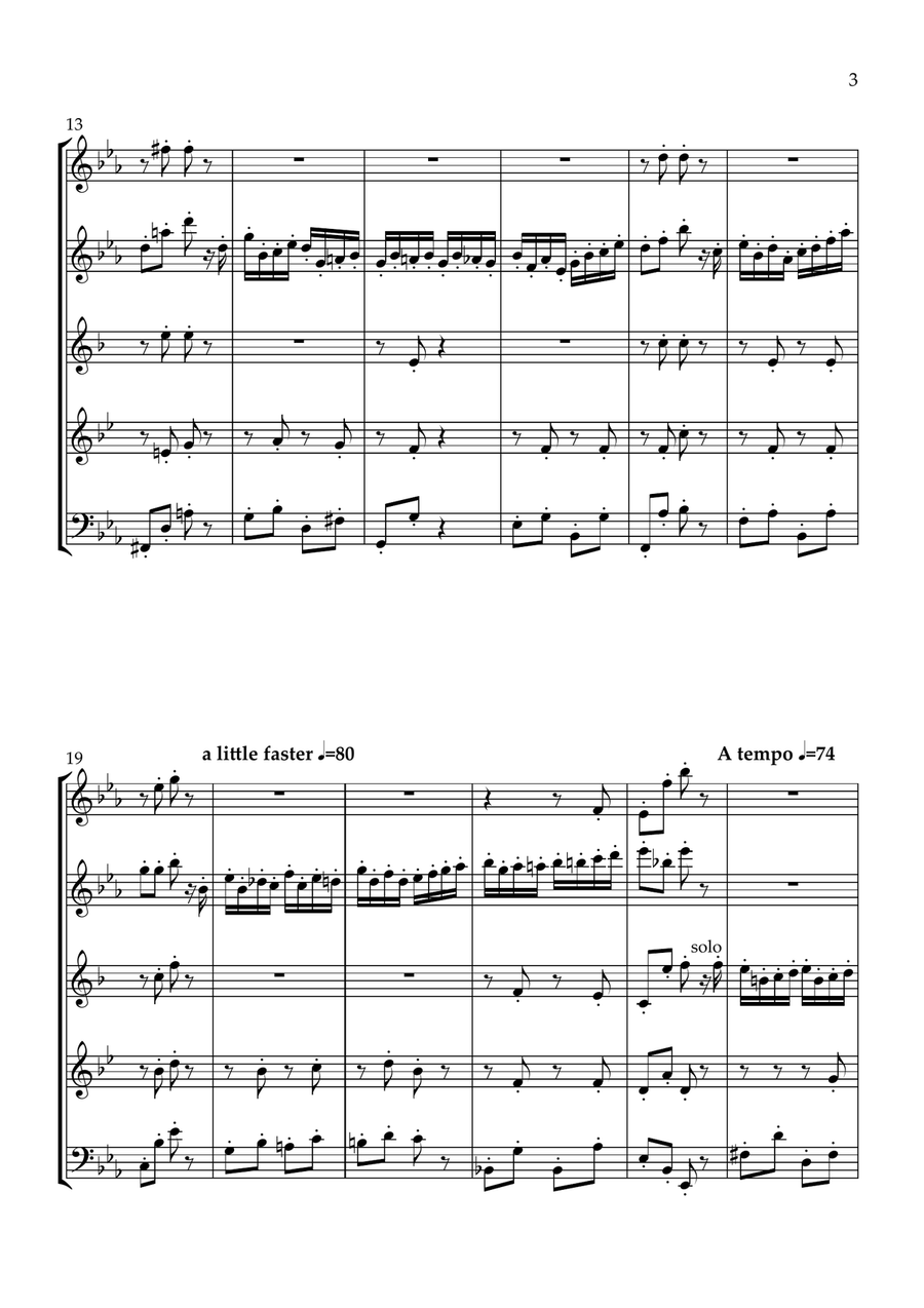 Pizzicati Pizzicati Woodwind Quintet scores gallery preview page 3