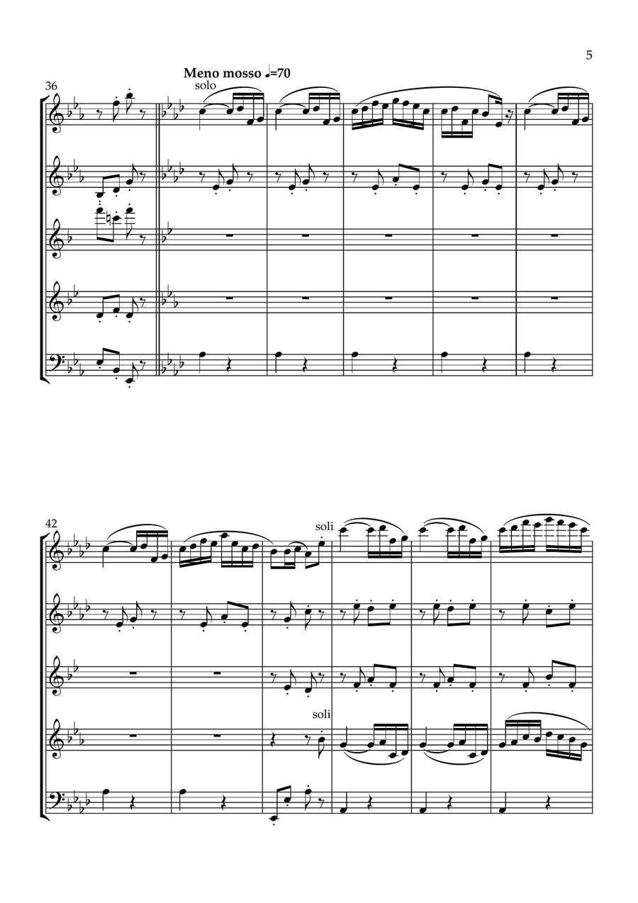 Pizzicati Pizzicati Woodwind Quintet scores gallery preview page 5