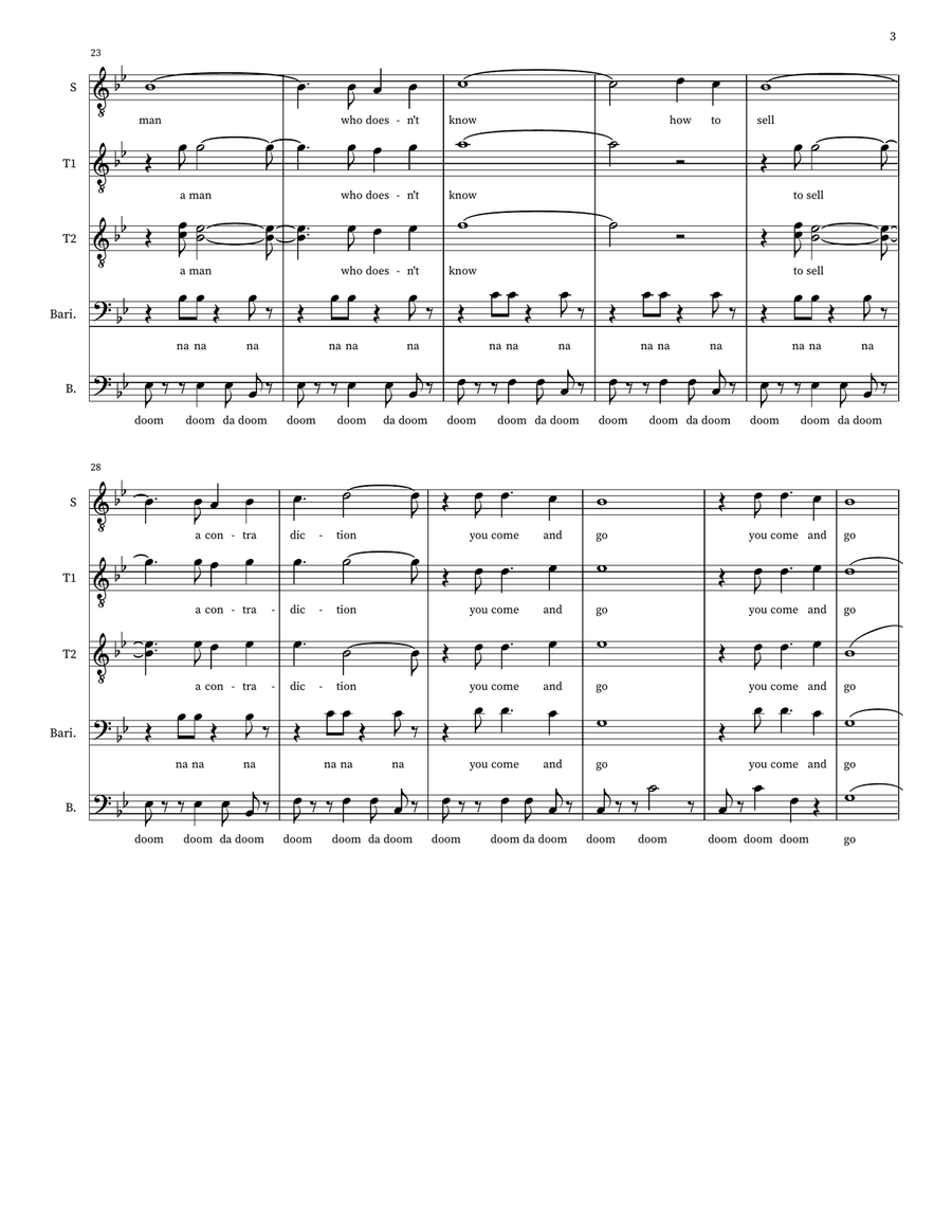 Karma Chameleon Karma Chameleon TTBB scores gallery preview page 3