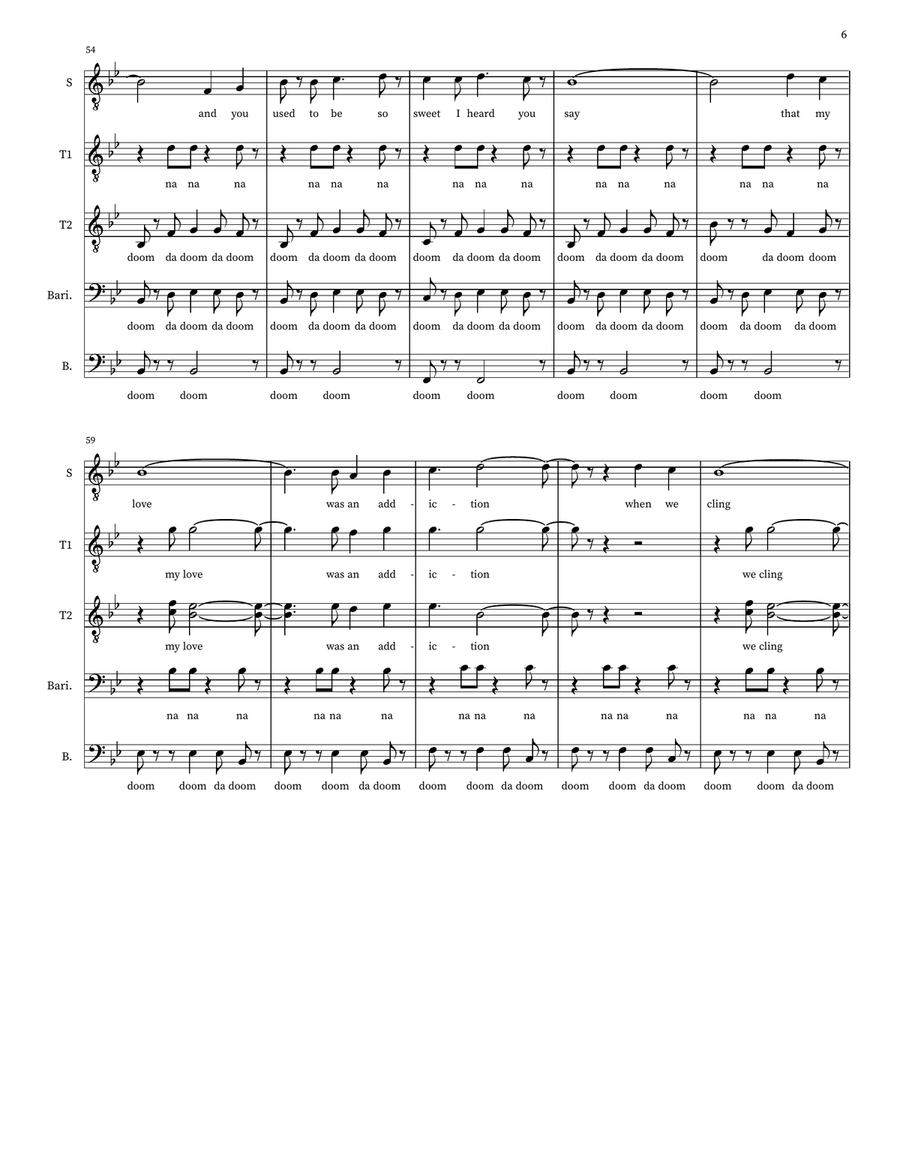 Karma Chameleon Karma Chameleon TTBB scores gallery preview page 6
