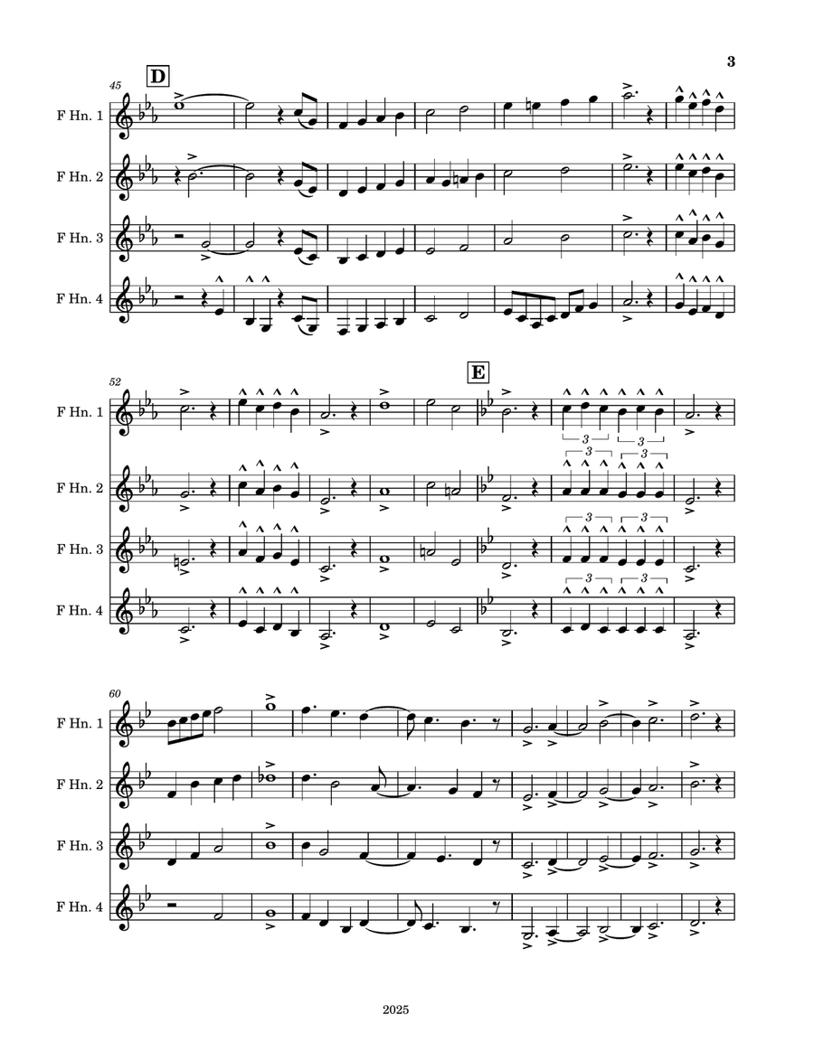 The Canadian Mounties The Canadian Mounties Brass Quartet scores gallery preview page 3