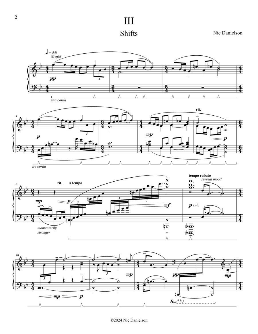 Shifts Piano Solo scores gallery preview page 3