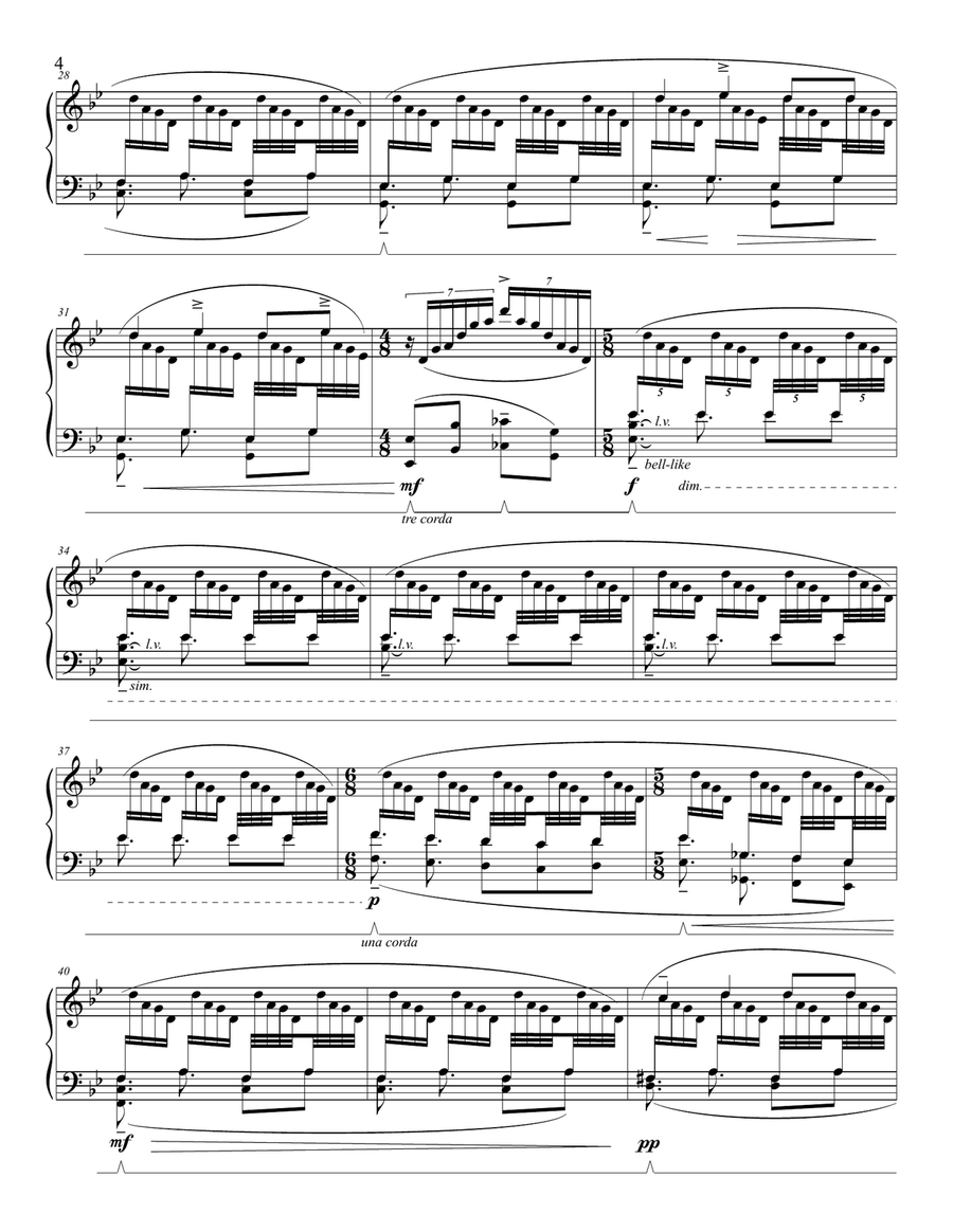 Shifts Piano Solo scores gallery preview page 5