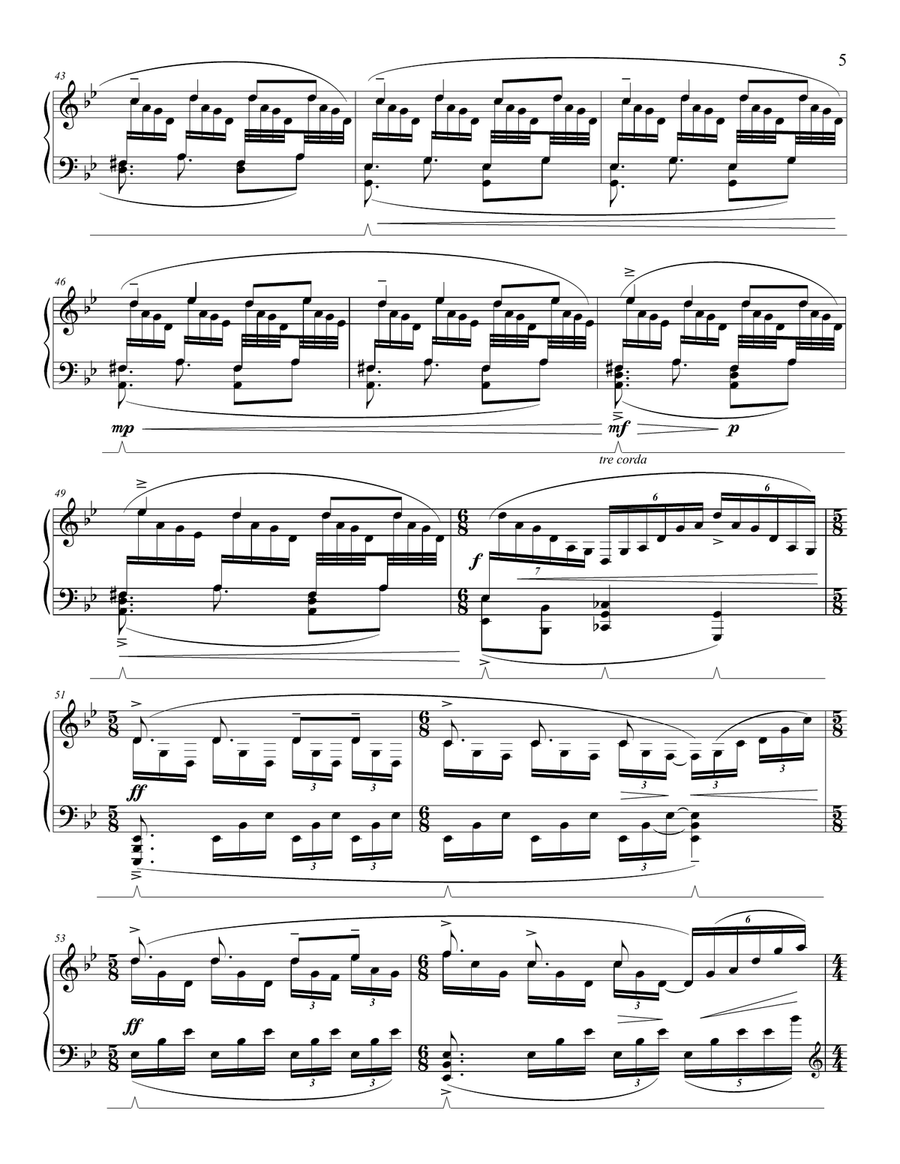 Shifts Piano Solo scores gallery preview page 6