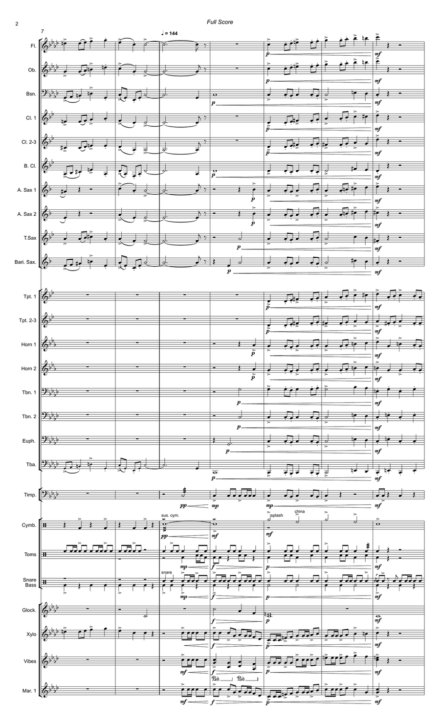 Korobeiniki (Theme from Tetris) Concert Band scores gallery preview page 3