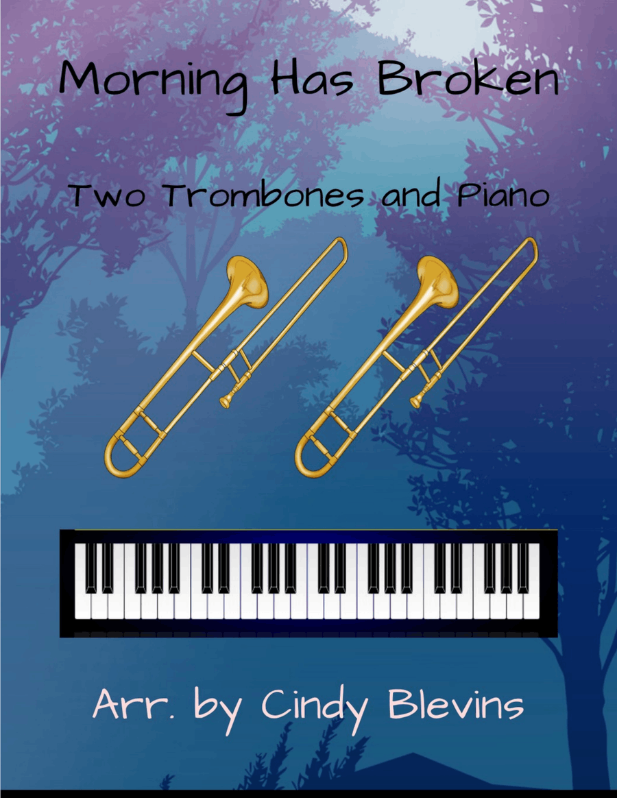 Morning Has Broken, for Two Trombones and Piano Trombone Duet scores gallery preview page 1