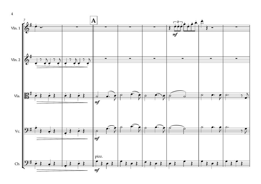 Monegasque (Monaco) National Anthem for String Orchestra String Orchestra scores gallery preview page 4