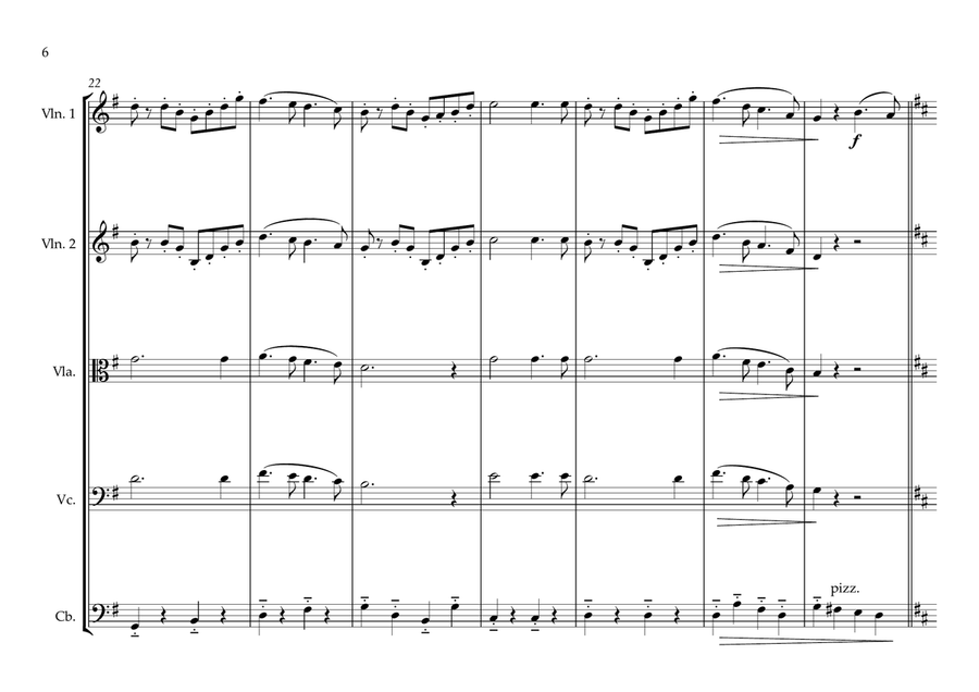 Monegasque (Monaco) National Anthem for String Orchestra String Orchestra scores gallery preview page 6