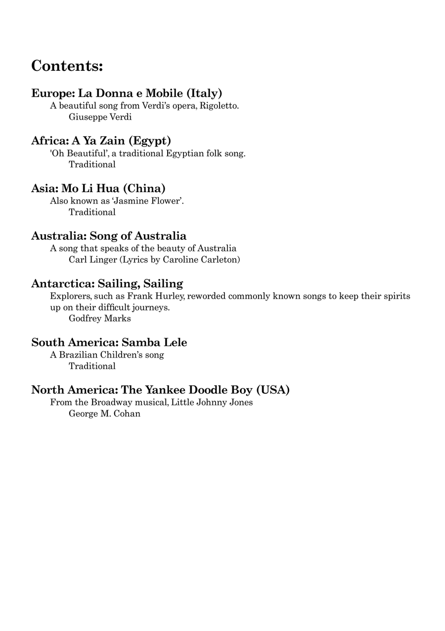 Around The World In Seven Ditties Clarinet Quartet scores gallery preview page 2