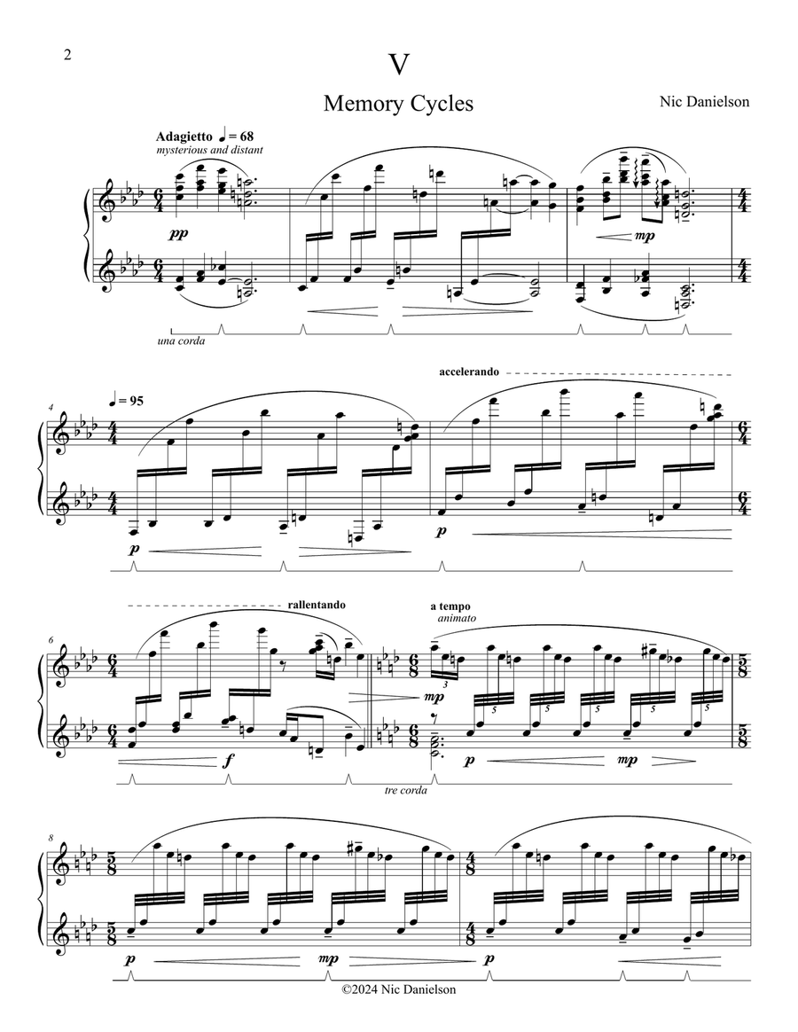 Memory Cycles Piano Solo scores gallery preview page 3